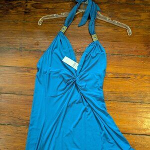 natori blue dress